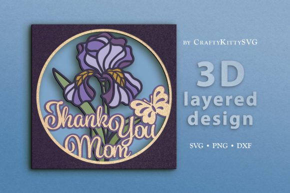 3D Motherβs Day Shadow Box SVG Cut File: A Modern Twist on a Heartfelt Tradition