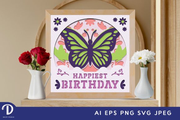 Birthday Butterfly 3D Shadow Box: A Creative Craft Project with Layers of Beauty