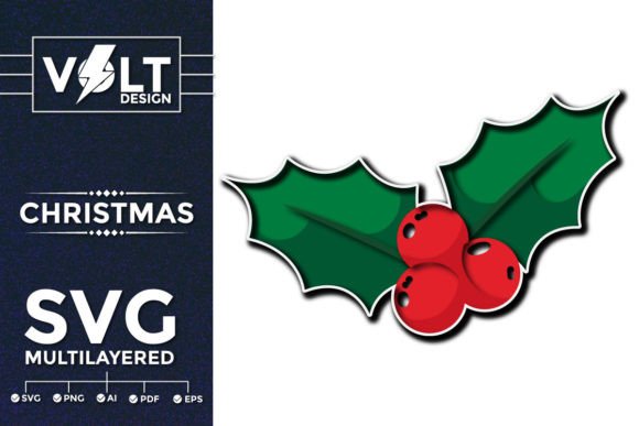 Christmas Leaf 3D Svg Multilayered for Creative Projects