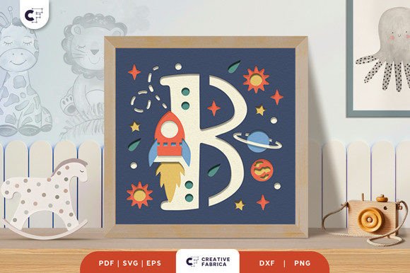 Creating a Magical Atmosphere with the Letters B Baby Boy Alphabet 3D Papercut