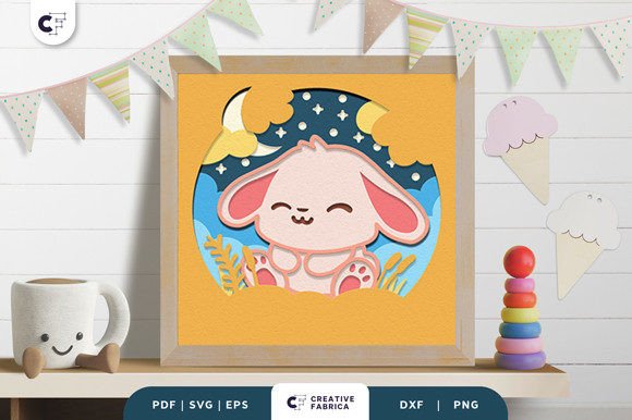 Elevating Digital Craftsmanship: The Strategic Value of the Baby Bunny 3D Shadow Box Paper Cut in Modern Design