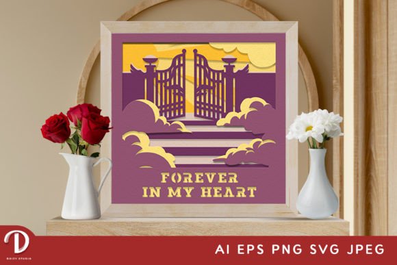 Forever in My Heart 3D - Memorial SVG: Crafting a Lasting Tribute