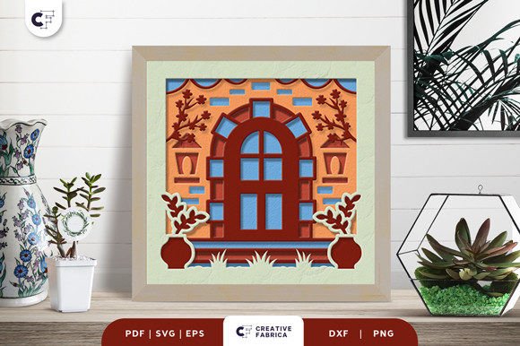 Front Home 3D Light Box Paper Cut SVG: A Modern Craft for Your Space