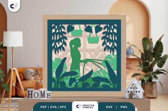 Greenhouse 3D Light Box Paper Cut SVG: A Versatile Art Piece for Modern Spaces