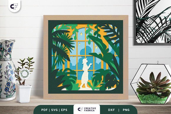 Greenhouse 3D Shadow Box Paper Cut SVG: A Unique and Versatile Garden-Inspired Craft Project