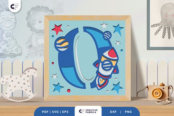 Letter O Baby Boy Alphabet 3D Papercut: A Creative Way to Celebrate New Life
