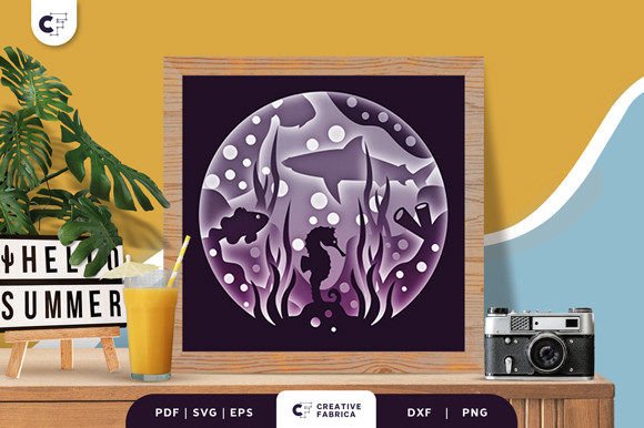 Sea Animal 3D Layered Paper Cut: A Creative Way to Bring the Ocean Home