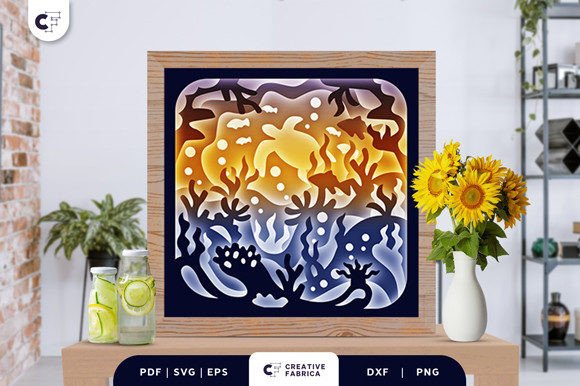 Sea Coral Reef 3D Layered Paper Cut: A Unique Way to Bring Ocean Beauty into Your Home