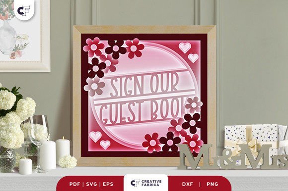 Sign Our Guest Book 3D Shadow Box SVG – A Unique Wedding Decoration with Practical Benefits