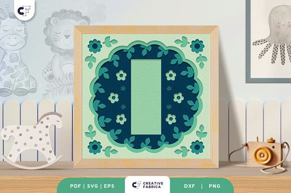 The Rise of the Baby Alphabet I Monogram 3D Papercut SVG in Modern Home Decor