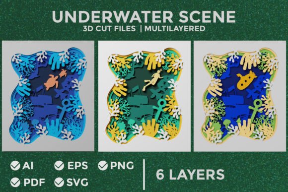 Underwater Scene 3D SVG Multilayered: A Powerful Resource for Designers and Developers
